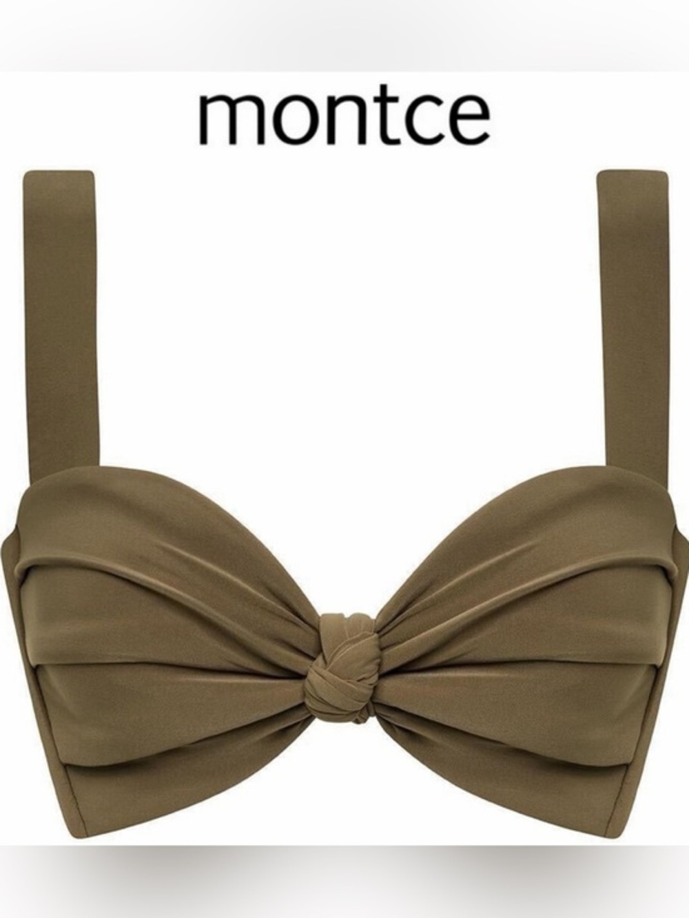 Montce Khaki Green Hayden Bikini Top Knot $152